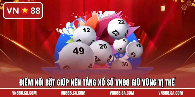 Điểm nổi bật giúp nền tảng xổ số VN88 giữ vững vị thế
