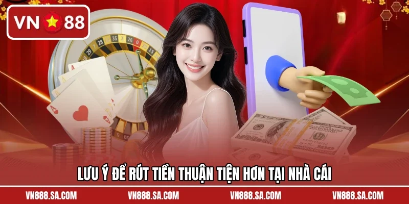 Lưu ý để rút tiền thuận tiện hơn tại nhà cái